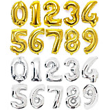 Цифра фольга гелиевая